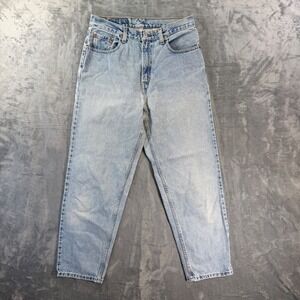 Vintage Levi's 560 Loose Fit Straight Leg Jeans Women's Size 10 Reg S Light Blue